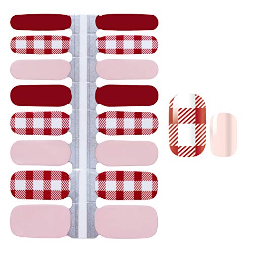 Вокото 5 чаршафи Божиќни лепила за нокти Полски решетки ленти со 1 парчиња нокти датотека снегулка за нокти на налепници налепници