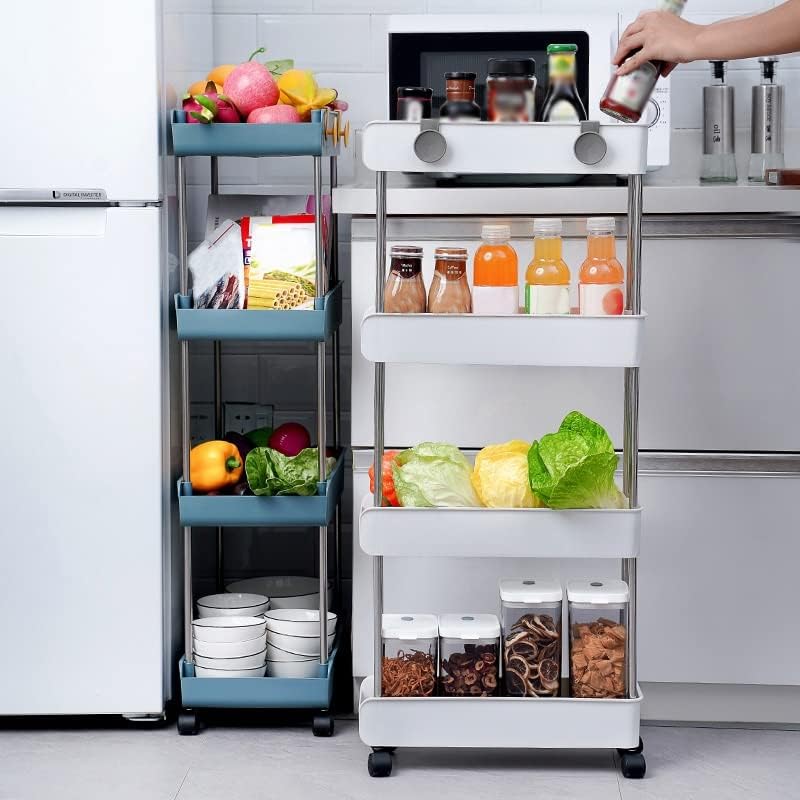 ZSEDP Мултифункционална решетка за складирање количка кујна кујна бања за складирање на домаќинства