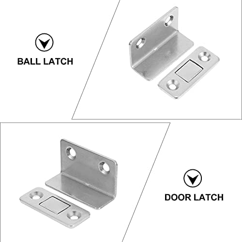 Doitool гардероба кабинет магнетна врата за заклучување на вратата на вратата на вратата на вратата 4 парчиња магнетски улов на кабинетот