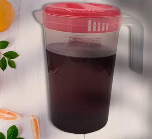 1 Галон Пластичен Стомна За Напрегање, Голем Бокал За Пиење Вода Гарафа Бокал Чист Мраз Производител На Чај Стомна За Пијалоци Со Капак За