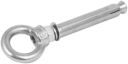 AEXIT M8 X нокти, завртки и сврзувачки елементи 90мм 304 прстен од не'рѓосувачки челик за подигнување на прицврстување на затворена