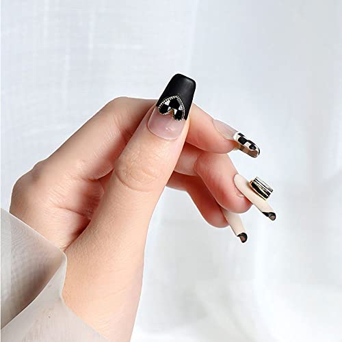 Мода за проверка на табла со карид едноставен јапонски DIY нокти украси за маникир додатоци 3Д украс за уметност Loveубов срцева накит