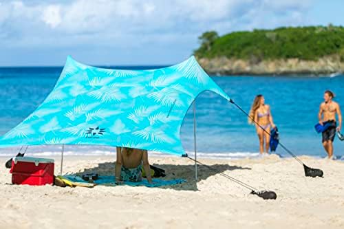 NESO шатори шатор на плажа со сидро на песок, преносна крошна сонце - 7 'x 7' - патентирани армирани агли