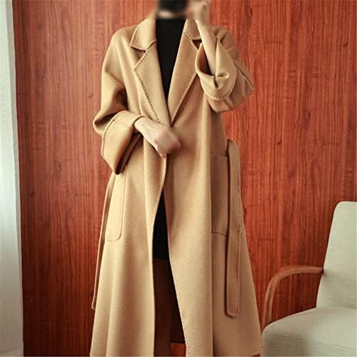 Зуиеф женски двострана 20% кашмирска волна палто јакна долга волна зимска есенска топла модна вода рипл наметка