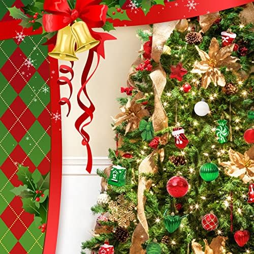 80 парчиња украси за новогодишни елки Поставете мини Божиќни украси на топката Масовно виси мали украси за топка за празник Божиќ дрво