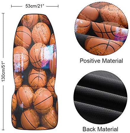 МЛАДИ ДЕЦА Кошарка Спорт Печатење На Автомобилски Седишта Опфаќа 2 Парче Сет Универзална Предна Перница За СЕДИШТА За ТЕРЕНЦИ/Автомобили/Камиони, Графити Уметност