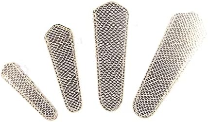 Шие трендови Scissorfobz Дизајнерски ножици обвивки со ножици на ножици за ножици за везење за шиење на подароци за шиење на везење - пакет со вредност од 4 парчиња - сива.