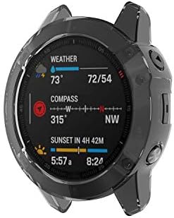 Ruentech Заштитник Компатибилен Со Garmin Феникс 6/6 Pro/Феникс 6 Сафир Случај Покритие Tpu Кршење Отпорни На Заштитни Случај За Garmin Феникс 6 Часовник Случај