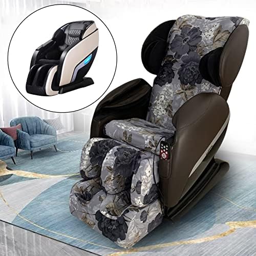 Покривање со стол за масажа на Ријафер, целосна тело Shiatsu Zero Gravity Single lecliner столче изработено од истегнување ткаенина од изолацијата на прашина, лесна за миење, а