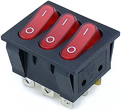 Bholsa Big Rocker Switchs Red три-насочен прекинувач 9 Pin 2 Позиција мулти-нож со еден нож со еден фрлање 15A 250V 20A 125VAC AC OFF