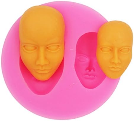 КОМИЈАРТ 3Д Мувла За Лице Силиконски Калап За Сапунска Уметност Изработка На Бонбони Фондан Торта Керамика Глинена Скулптура