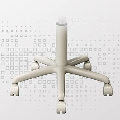 QQXX 360lid Прилагодлива вртење столче тркалезна столици, столици од алумиллој 5 тркалачки тркала/330 фунти, стол за убавина, работна масажа