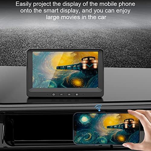 Multimedia Player Luqeeg Portable Car, 7inch безжичен преносен плеер за автомобили, HD екран на допир Bluetooth WiFi FM плеер со звучникот