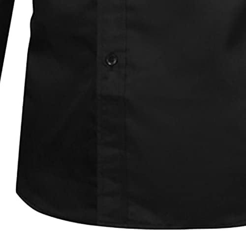 DHGM-JLMY MANS'S LONG SLAEVE BUSKUTION CASTION BURSITS кошули со цврста формална кошула без кошула за збир на брчки
