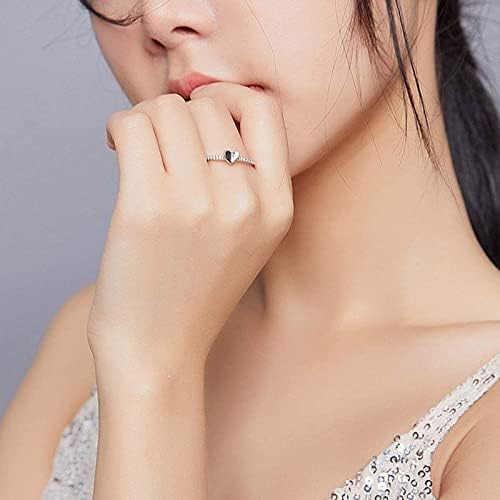 Прстени за свадба и ангажман loveубов кон жени сребрени подароци накит моден накит мода за пријатели прстени прстени