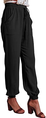 Etkia тен џемпери жени кои зашиваат цврсти дами панталони чипка, панталони во боја, џебни панталони, графички џемпери