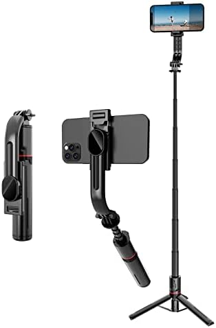 DXBO Selfie Stick Theper Trapod, преносен долг пол -алуминиумска легура надградба Издржлив селфи стап со одвојлив безжичен далечински управувач