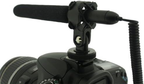 Polaroid Pro Video Ultra Thin & Light Condenser Shotgun Microphone With Shock Mount For The Sony HDR-XR160, PJ10, MC50U, CX700V, CX560V,