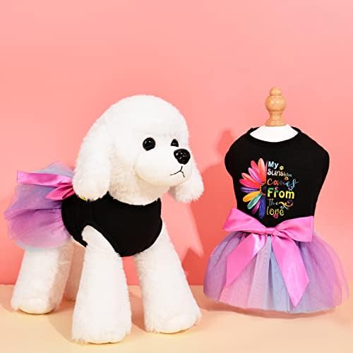2 пакет фустан за кучиња, сидро образец кучиња фустани принцеза домашно милениче облека кученце фустан за мало кучиња девојче, облека за мачки
