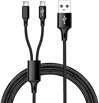 iFlash Dual MicroUSB Сплитер Кабел За Полнење-Напојување До Два Микро USB Уреди Одеднаш Од Една USB Порта-Идеален За Секој Уред Со Микро USB