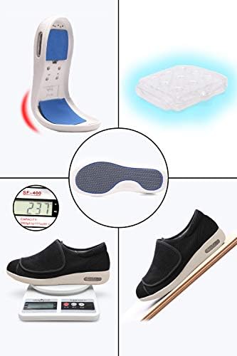 Чевли со широка ширина на женски STRYWOIK - Одење прилагодливи широки удобности чевли за дијабетес за дијабетичар едем плантарна