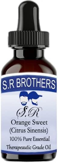 S.R браќа портокалова слатка чисто и природно есенцијално масло со капки со капнување 15 ml