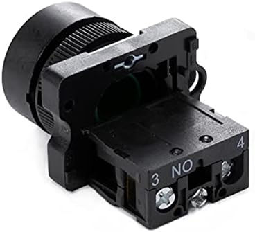 DJDLFA 22mm Self Reset копче за прекинувач за старт Стоп за стоп со симбол со стрелка XB2 рамен допир 1NC/1NO серија на копчето