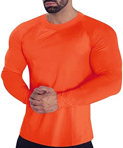 Маички за компресија за вежбање маички со долги ракави мускули тенок вклопуваат брзо сушење на дното на дното на еластична атлетска салата за теретана