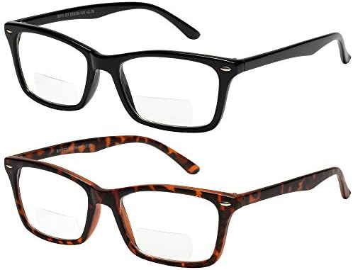 Јого Визија Бифокално читање очила 2 пакувања мода удобност квалитет бифокални читатели за мажи и жени