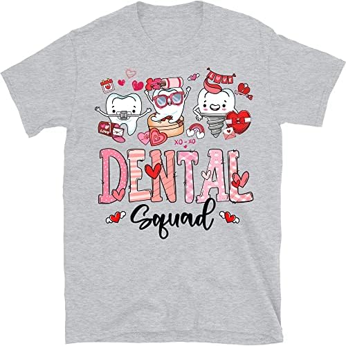 Teediy симпатична стоматолошка екипа Среќен кошула на Денот на вineубените Ден 2023 година, живот на в Valentубените, стоматолошки в Valentубеник,