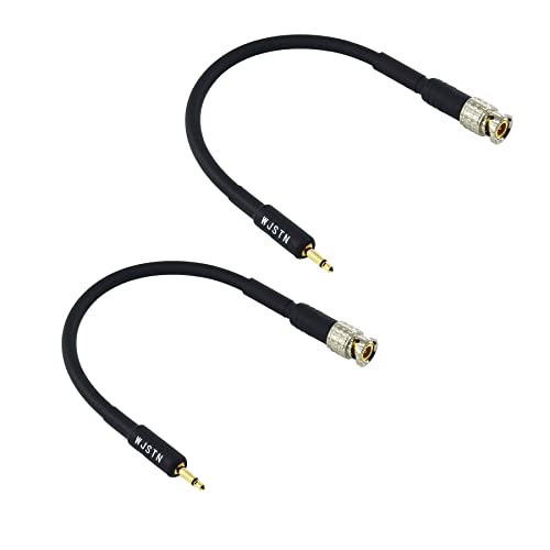 Wjstn BNC машки до 3,5 mm Mono TS машки коаксијален аудио кабел за аудио ， ， Мониторинг кабел за адаптер 8in 2pack