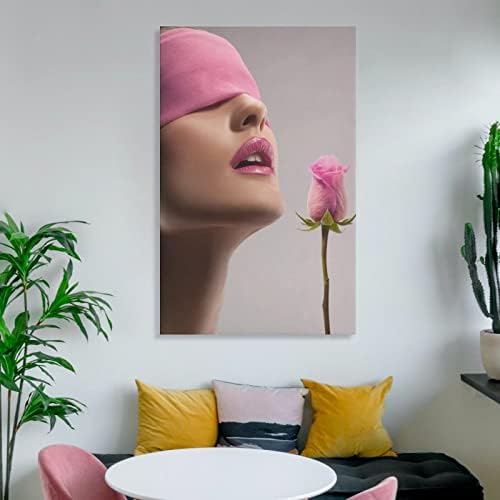 Постери за постер за убавина есенцијално масло Масажа за убавина Масажа на лицето Медицински постер за убавина Flowe Canvas wallидна уметност
