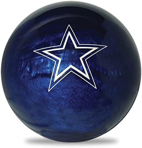KR Strikeforce NFL Далас каубои непречена полиестерска топка за куглање - достапна во 8, 10, 12, 14 и 15.