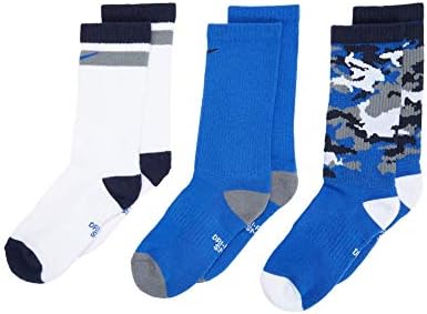 Секојдневните Амортизирани Графички Чорапи На Екипажот на Најк Бој 3 Пакети