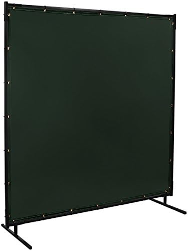 Штајнер 533-6Х8 Заштити-О-Екран Класичен Екран За Заварување Со Отпорен На Пламен 14 Мил Затемнета Проѕирна Винил Завеса, Зелена,