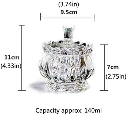 Luckxuan Ashtray Crystal Glass Ashtray Dinest Dince Dome Chafe Cafe Teman