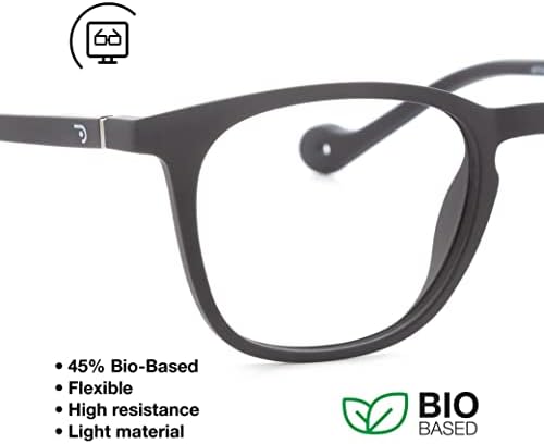Читателите на дидински презбиопија очила за читање анти сина светлина за мажи и жени. Гумен допир, флексибилни слепоочници и антирефлексивни леќи. Графит +2.5-ТЕЈТ Б?