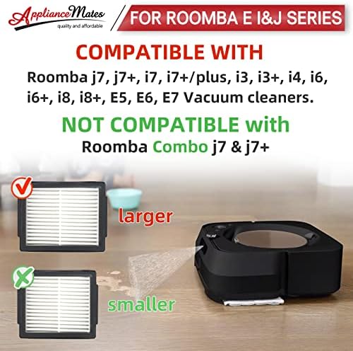 Hepa Roomba Филтер Замена за iRobot Roomba E i &засилувач; J Серија Правосмукалка i7 i7 Плус j7 e5 E7 Робот Правосмукалки, 12 Пакет Висока Ефикасност