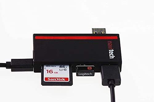 Navitech 2 во 1 ЛАПТОП/Таблет USB 3.0/2.0 Центар Адаптер/Микро USB Влез СО Sd/Micro SD Читач На Картички Компатибилен СО ASUS X415 14