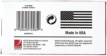 ACCO 72585 Стандардни клипови за хартија од џамбо, 100/кутија, сребро, 10 кутии/пакет