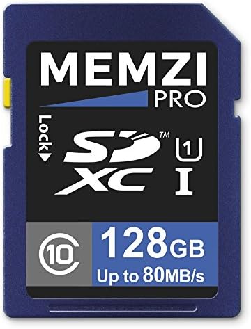 MEMZI PRO 128gb Класа 10 80MB / s Sdxc Мемориска Картичка За Sony Alpha a68, a77 II, a99 II Дигитални Фотоапарати За Заменливи Леќи На