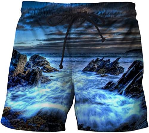 Аловеј машка летна плажа на плажа стебла во вода спорт Брзо суви костими за капење шорцеви