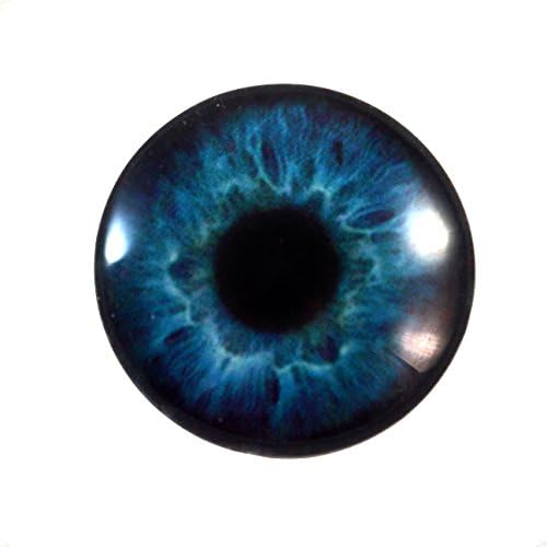 25мм единечно интензивно сино човечко фантазиско стакло за очи за таксидермиски скулптури или занаети за изработка на накит