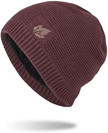 Зимски гравчиња за мажи за мажи плетете густо слабо унисекс манжетен со графички буги череп капа капа за капа за дами