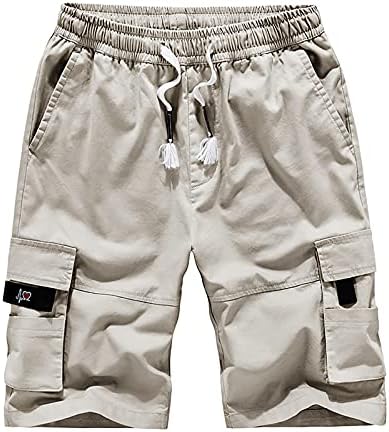 Mandsебни панталони за модни панталони за модни панталони памук памук со пет точки со комбинезони мажи