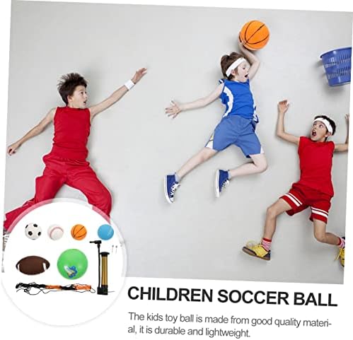 Toyvian 5 парчиња играчка топка деца надувување топка дете фудбалски деца фудбалски играчки допир ПВЦ бебе дете фудбалска топка детска кошарка спортска топка дете на ?
