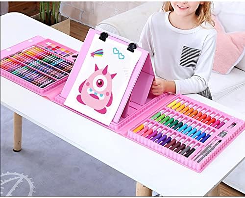 Lepsjgc 176 компјутери уметнички сет вграден еил уметник Крејон цртање боја пенкала за деца роденденски подароци кутија уметност за