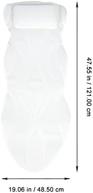 Бања перница за бања, целосна матна матка: када за када за глава за глава за грб на вратот на вратот Поддршка со чаши за вшмукување за жени мажи 121x48. 5см када за новоро