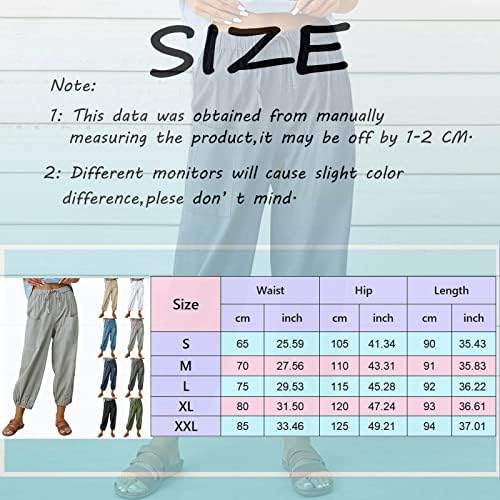 Употреба на жени обични панталони обични плус панталони со големина на половината со високи панталони за дишење летни панталони со