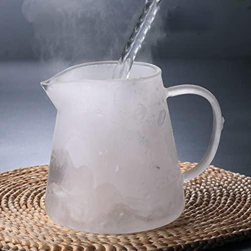Бехогар 450мл 15oz чиста стаклена чајник отпорен на лисја од лисја од лисја за садови за пијалак пивара со капакот на цедилка